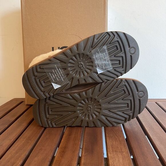 UGG Classic Mini Alpine Lace Boots Chestnut Women Size 7 - Picture 11 of 14